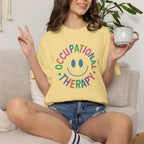 Occupational Therapy, Cute Playful Smile, OT, COTA Comfort Colors Tee