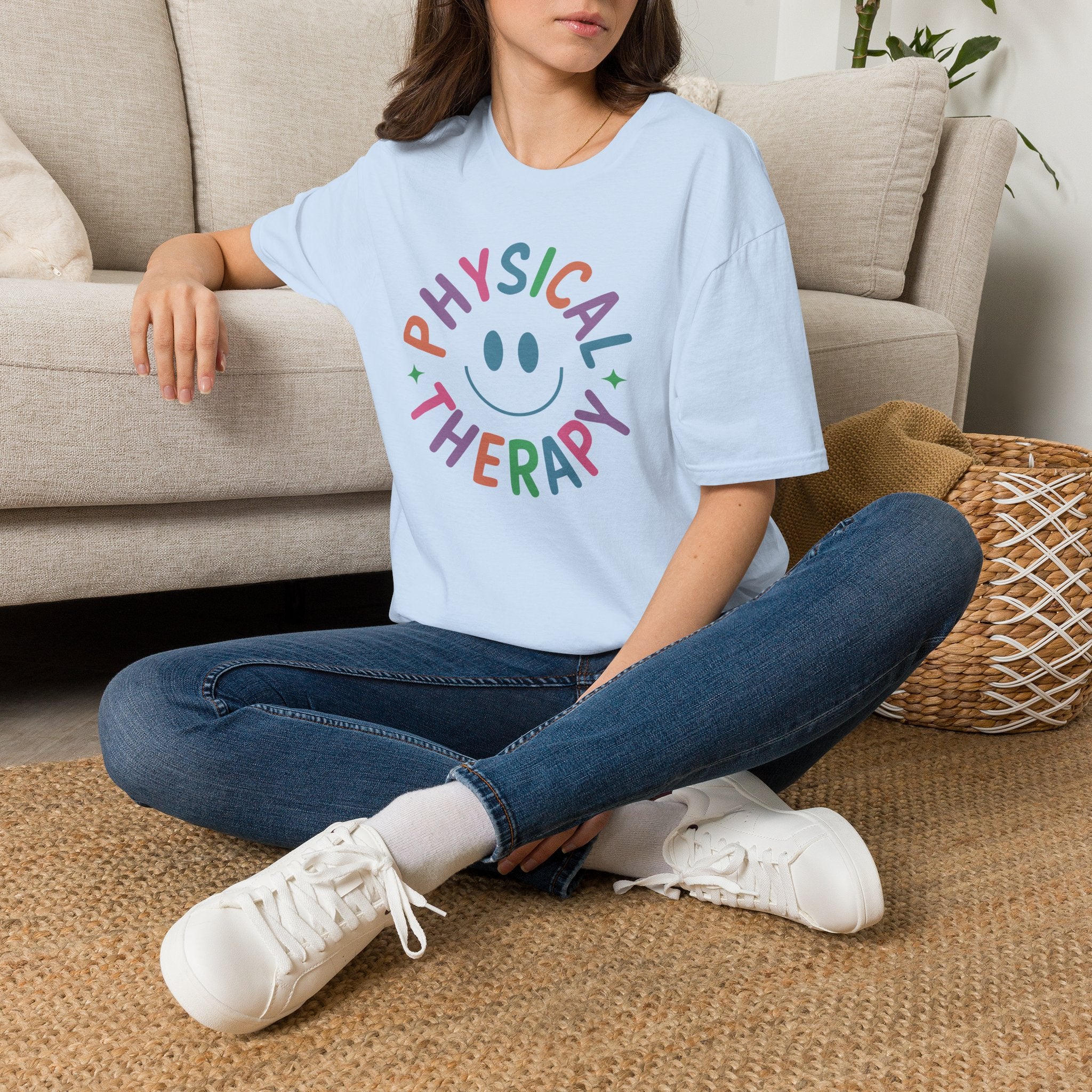 Physical Therapy, Cute Playful Smile, PT, PTA Gildan Unisex Softstyle T-Shirt