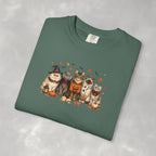 Retro Cats in Halloween Costumes Unisex Comfort Colors Tee