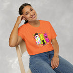 Preppy, Girly, Cute Halloween Ghosts with Cats, Gildan Unisex Softstyle T-Shirt