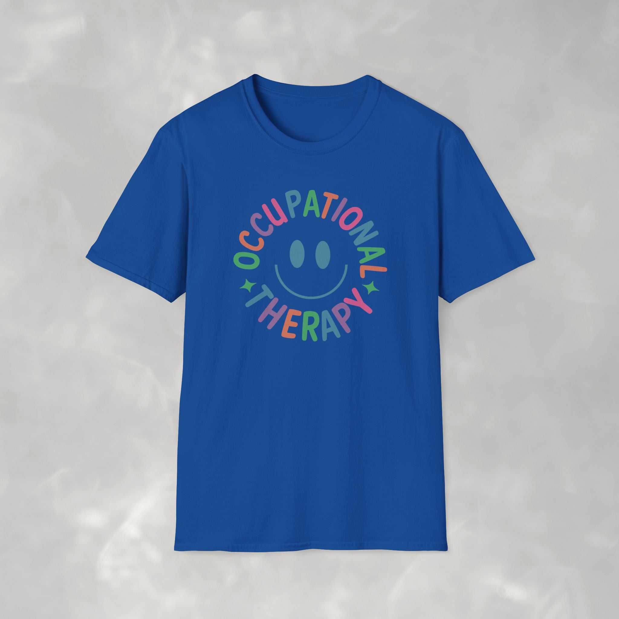 Occupational Therapy, Cute Playful Smile, OT, COTA Unisex Softstyle T-Shirt