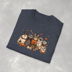 Retro Cats in Halloween Costumes Gildan Unisex Softstyle T-Shirt