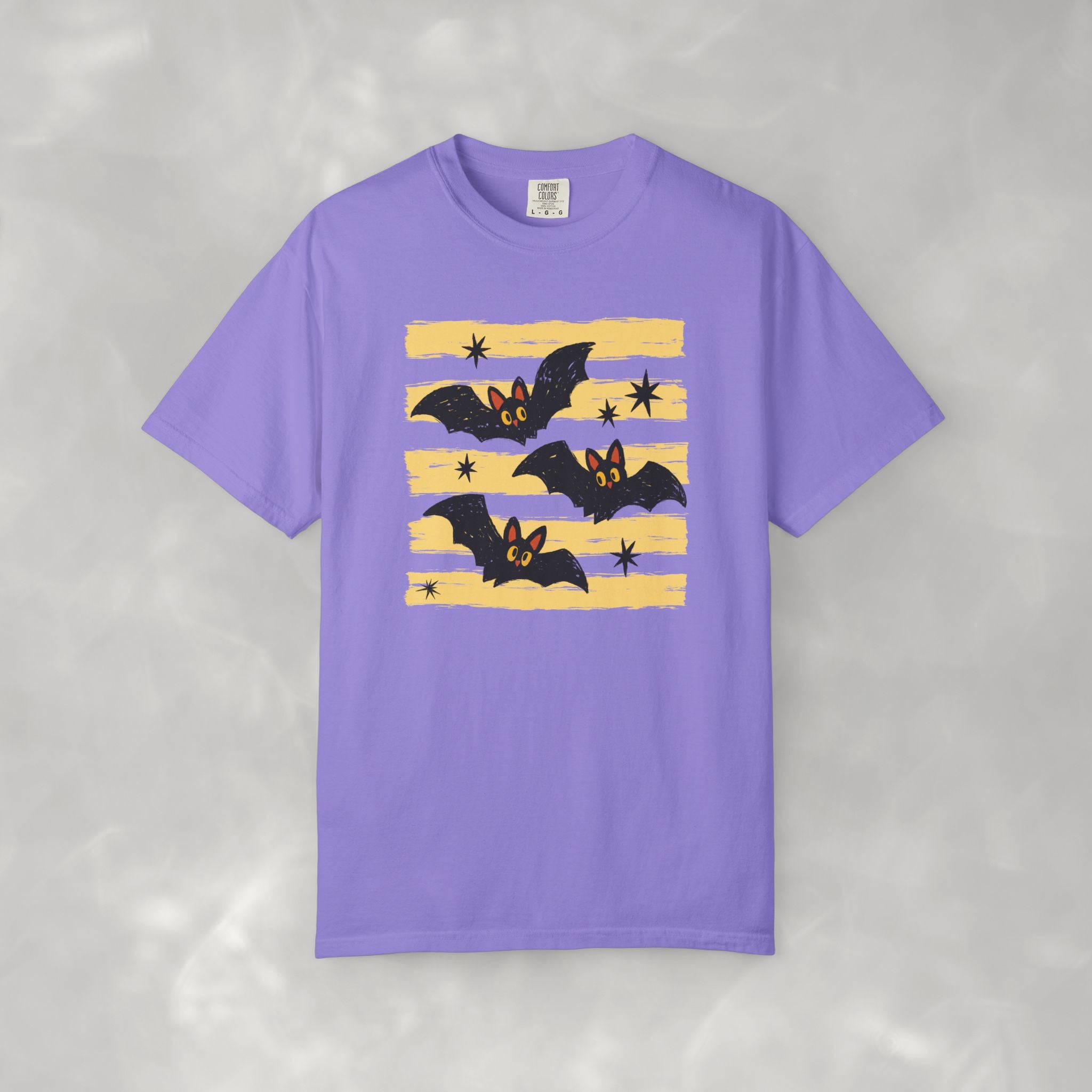Cute Halloween Bats, Unisex Comfort Colors Tee