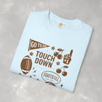 Football Preppy Game Day Comfort Colors Tee for Women