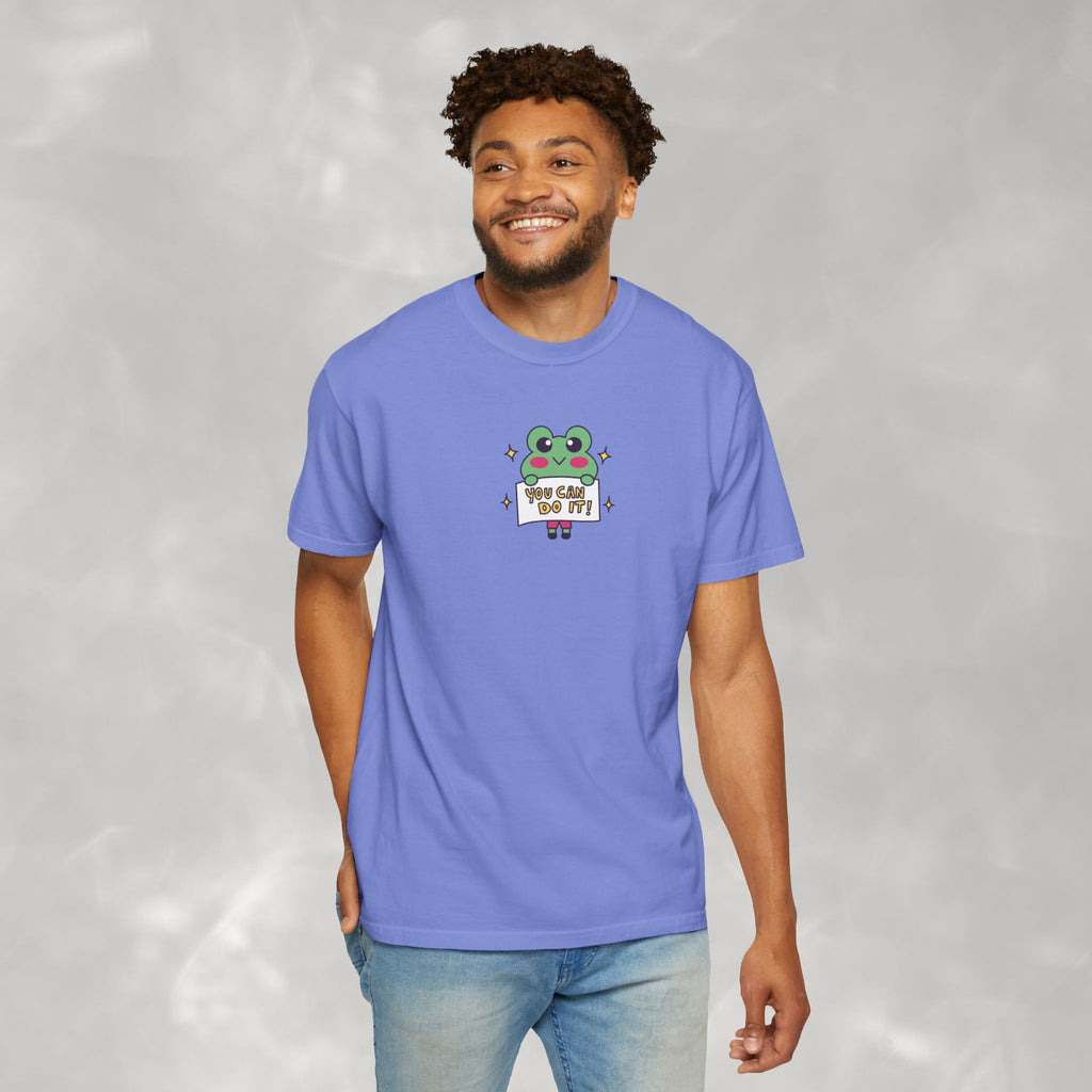 You Can Do It, Cute Motivational Frog Unisex Comfort Colors Tee for OT, PT, Speech Therapist