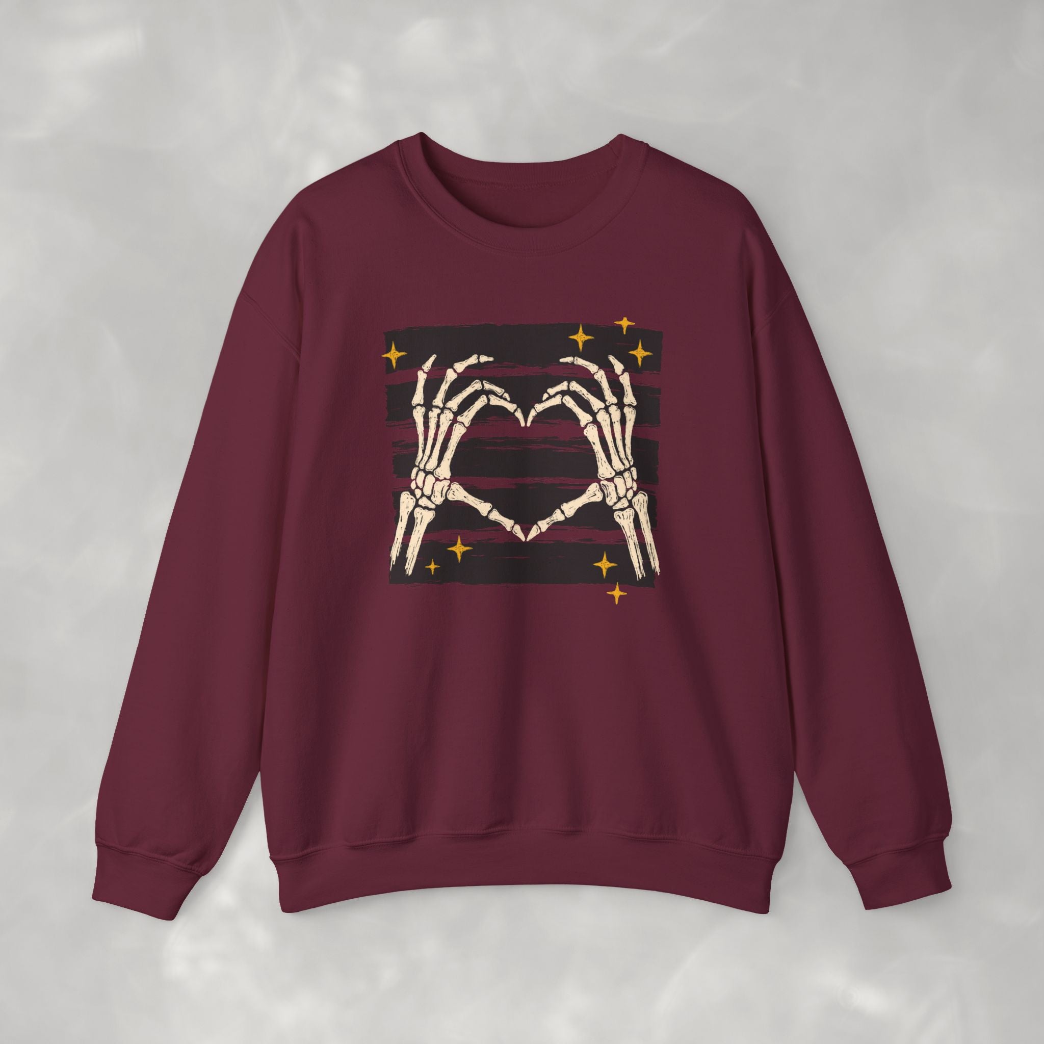 Spooky Skeleton Hands, Cute Halloween Unisex Heavy Blend™ Crewneck Sweatshirt