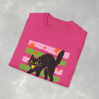 Spooky, Cute Black Cat, Halloween Gildan Unisex Softstyle T-Shirt