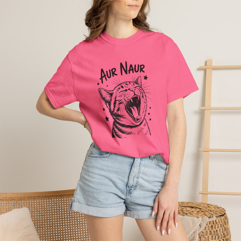 Aur Naur (Oh No) Funny Cat Lover Unisex Comfort Colors Tee