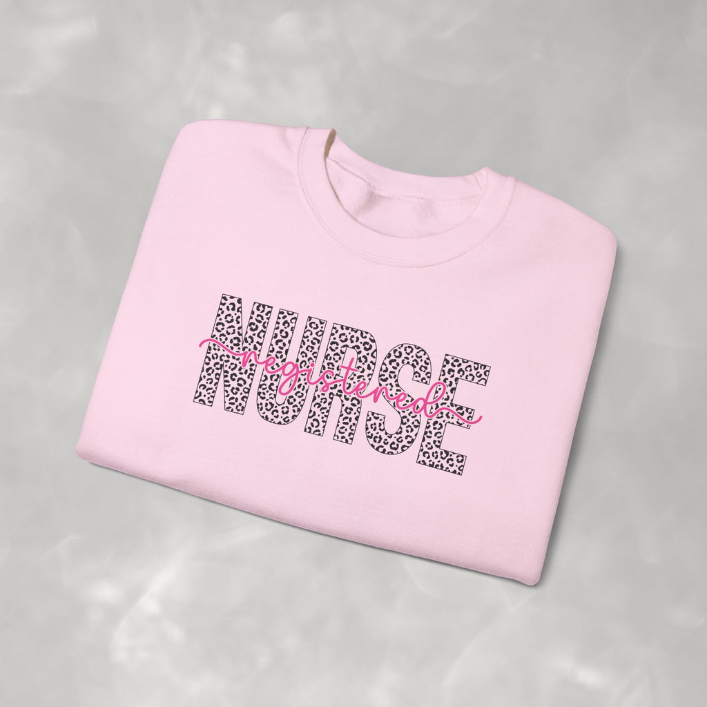 Registered Nurse Leopard Print Gildan Unisex Heavy Blend™ Crewneck Sweatshirt