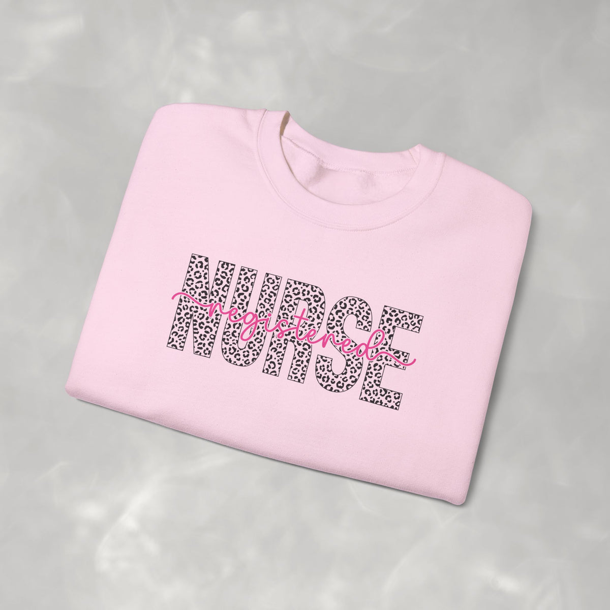 Registered Nurse Leopard Print Gildan Unisex Heavy Blend™ Crewneck Sweatshirt