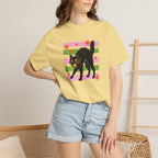 Spooky, Cute Black Cat, Halloween Comfort Colors Tee Unisex
