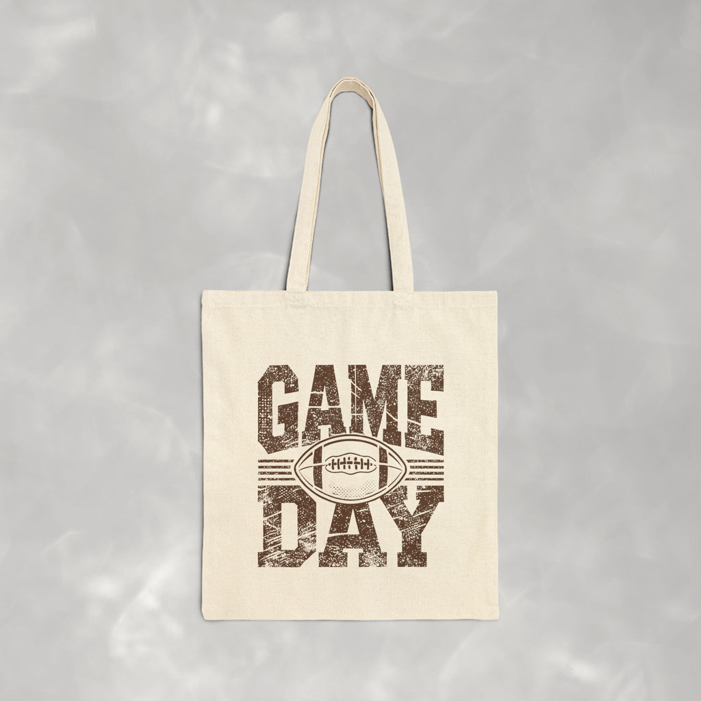 Football Game Day Double-Sided Cotton Canvas Tote Bag