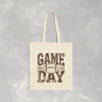Football Game Day Double-Sided Cotton Canvas Tote Bag