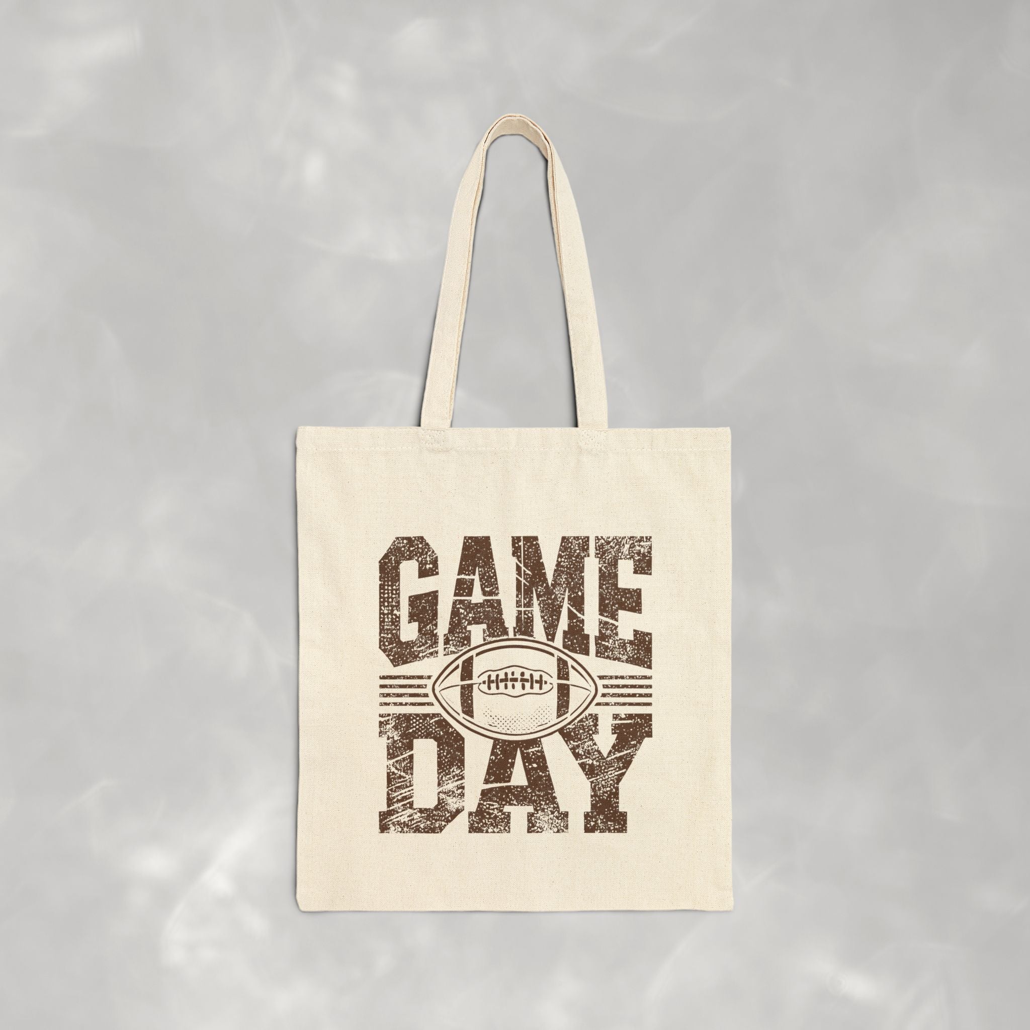 Football Game Day Double-Sided Cotton Canvas Tote Bag