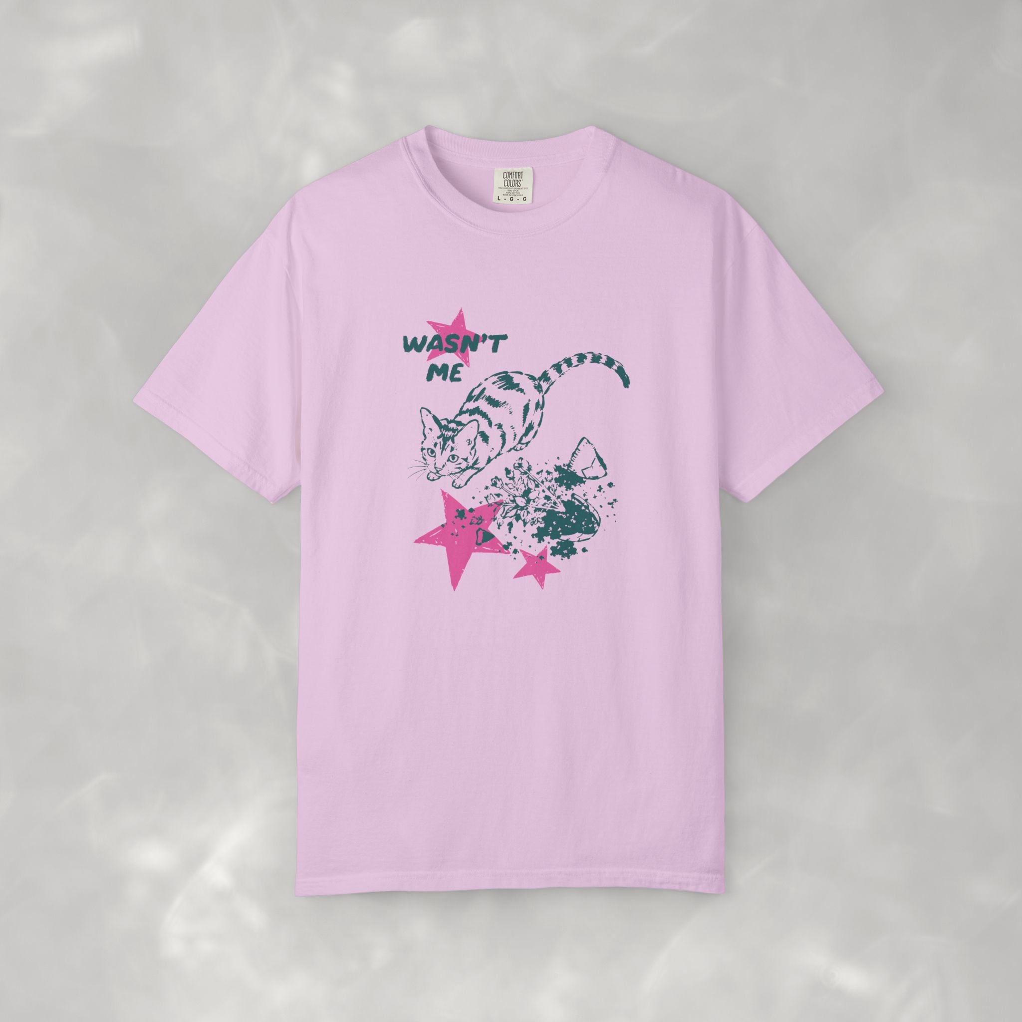 Wasn't Me, Funny, Cat Lover Comfort Colors Tee
