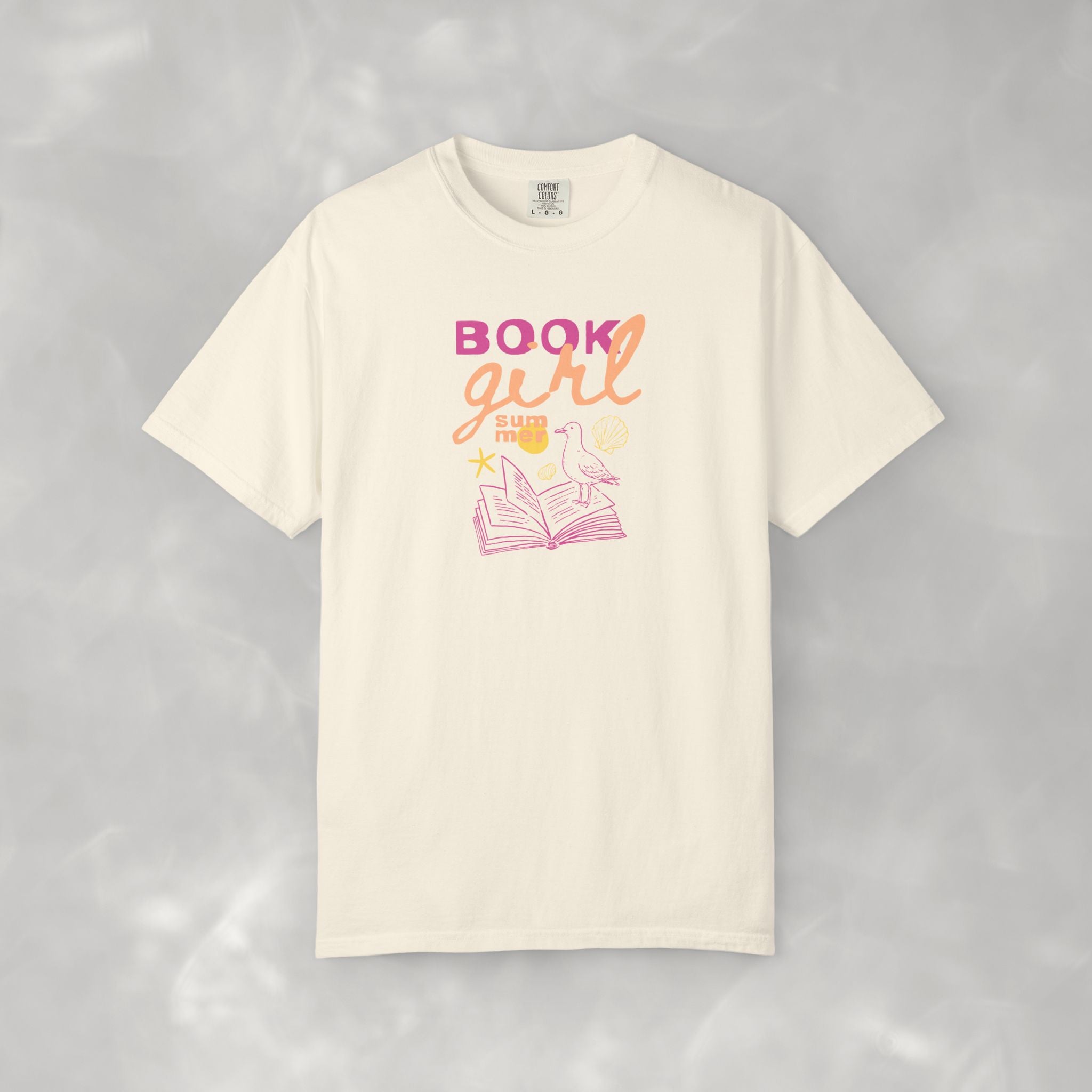Book Girl Summer, Funny Summer, Book Lover Comfort Colors Tee