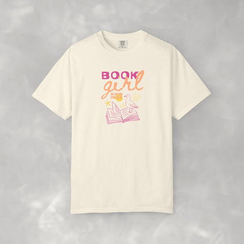 Book Girl Summer, Funny Summer, Book Lover Comfort Colors Tee