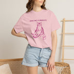 Give Me a Minute, Funny Cat Lover Comfort Colors Tee