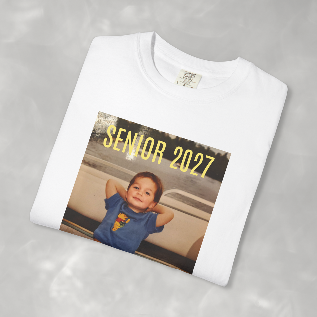 Custom High School Senior 2027 Comfort Colors Tee, Shirt for Parent's, Family of 2027 Graduates, High School Sports, Choir, Theater, Band