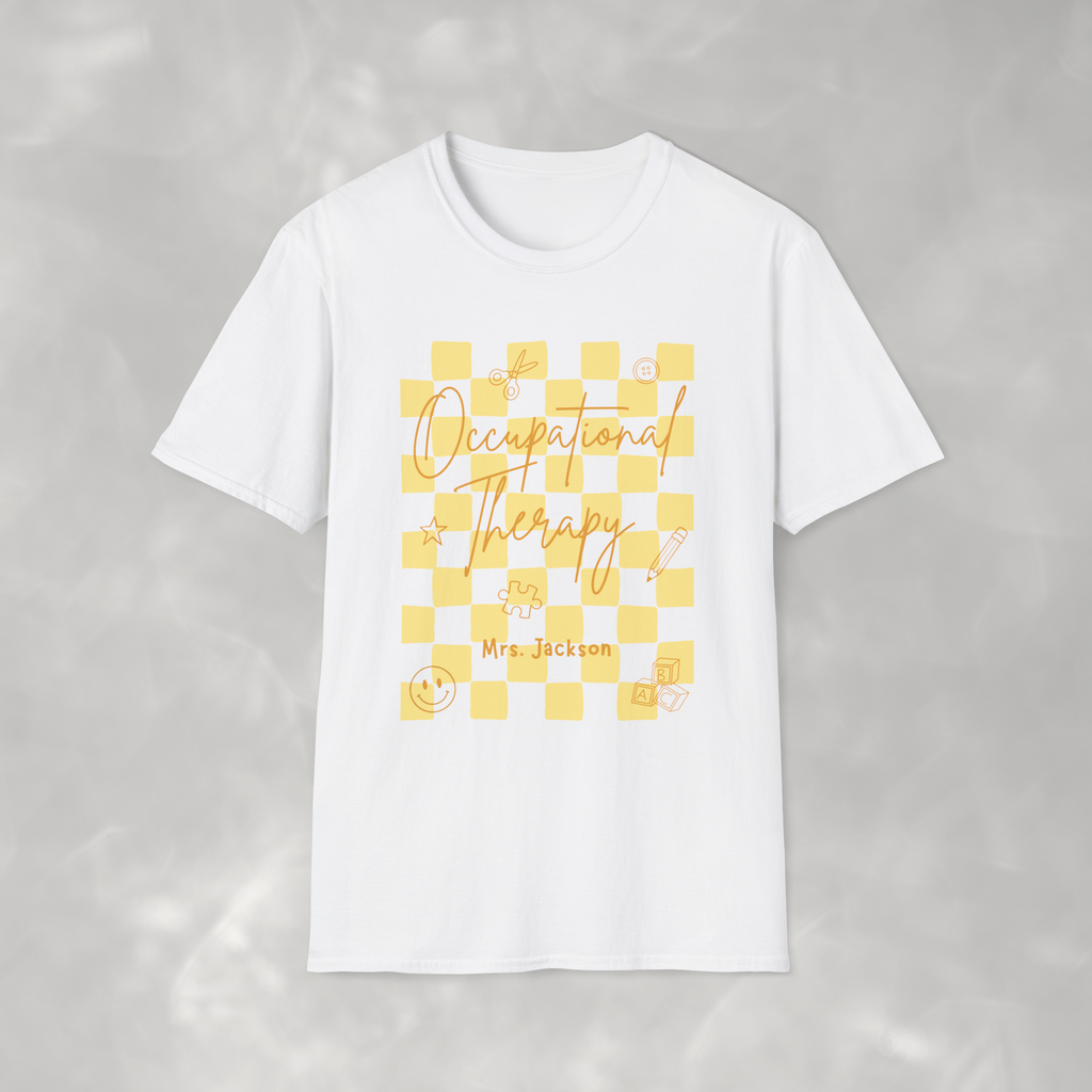 Personalized Occupational Therapy, Custom Gildan Unisex Softstyle T-Shirt