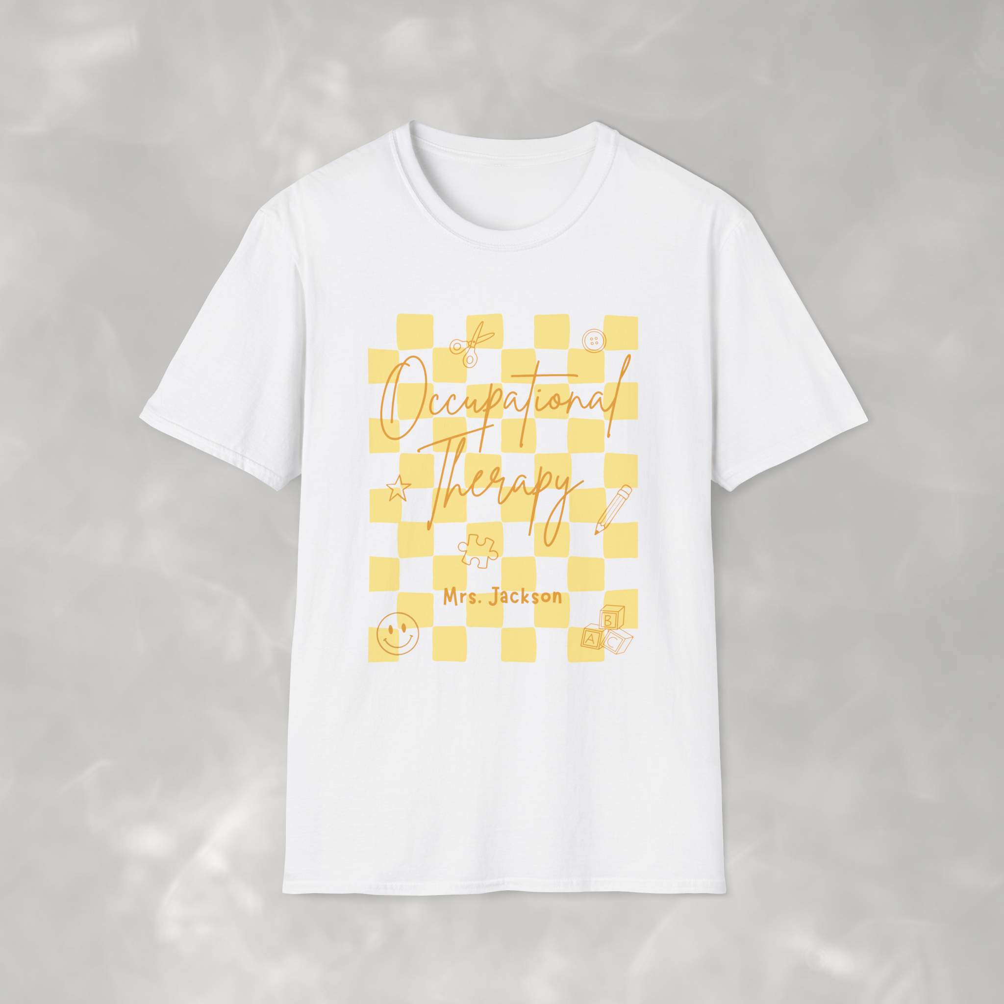 Personalized Occupational Therapy, Custom Gildan Unisex Softstyle T-Shirt