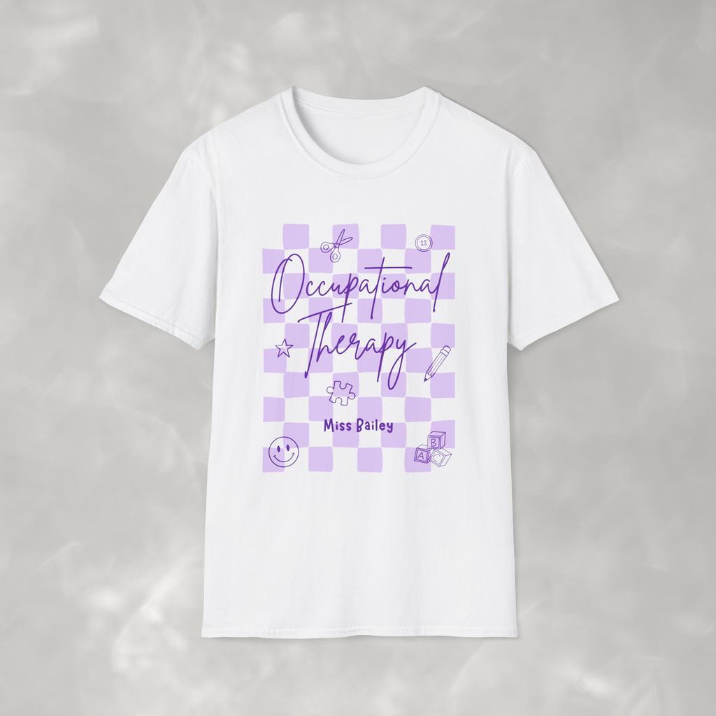 Personalized Occupational Therapy, Custom Gildan Unisex Softstyle T-Shirt