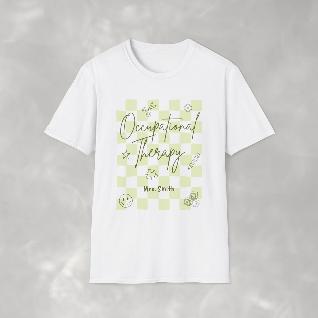 Personalized Occupational Therapy, Custom Gildan Unisex Softstyle T-Shirt