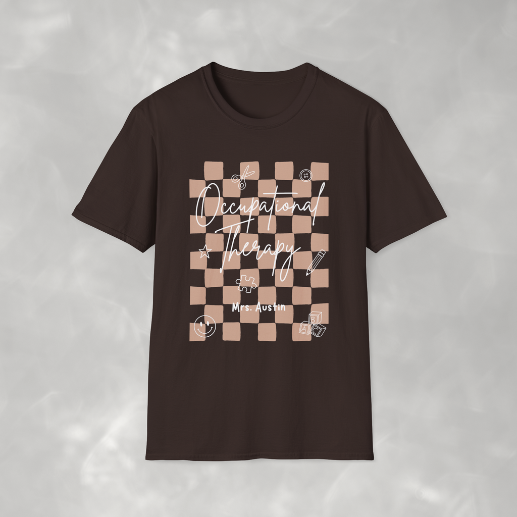 Personalized Occupational Therapy, Custom Gildan Unisex Softstyle T-Shirt