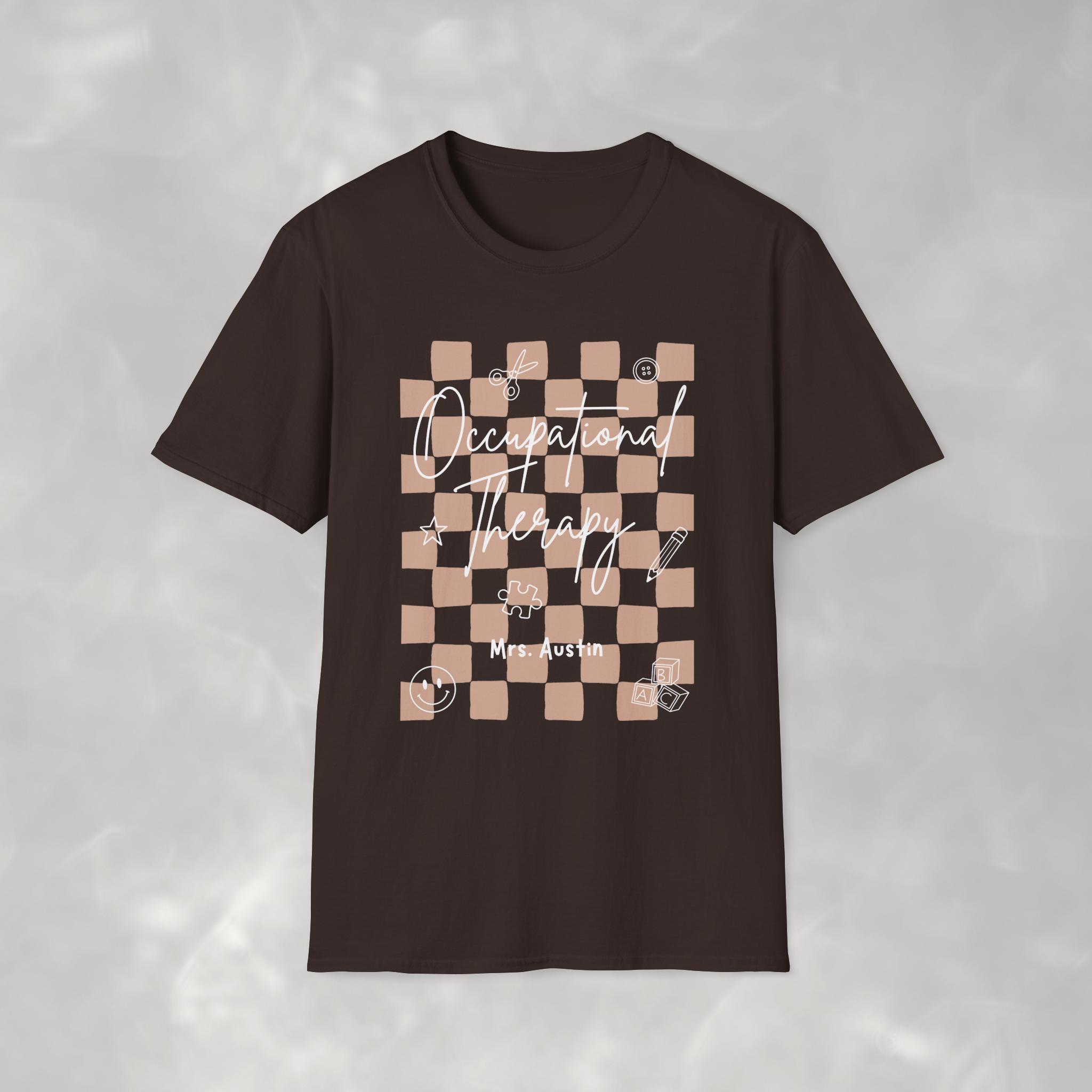 Personalized Occupational Therapy, Custom Gildan Unisex Softstyle T-Shirt