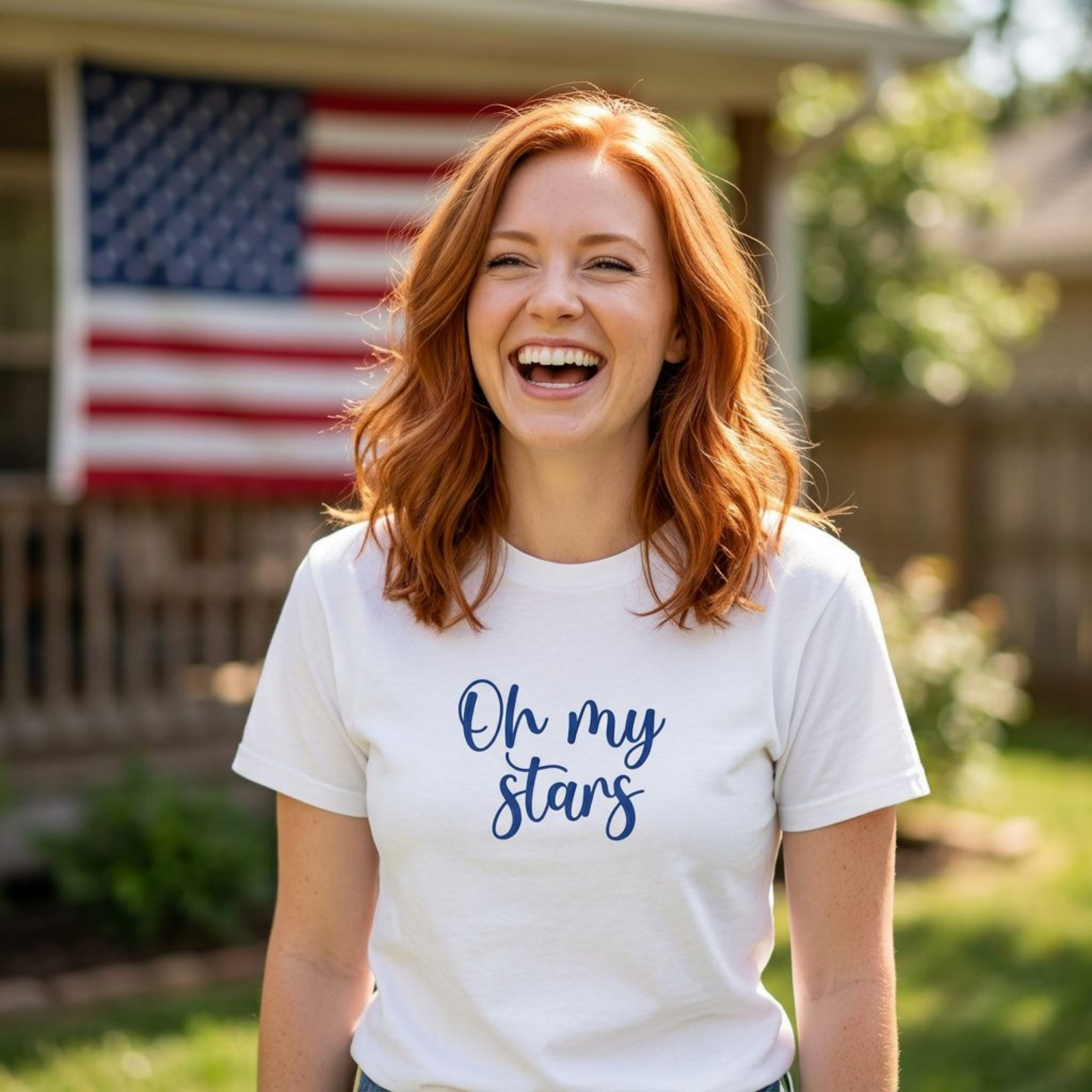 Oh My Stars CC Tee, 4th of July T-shirt for Women