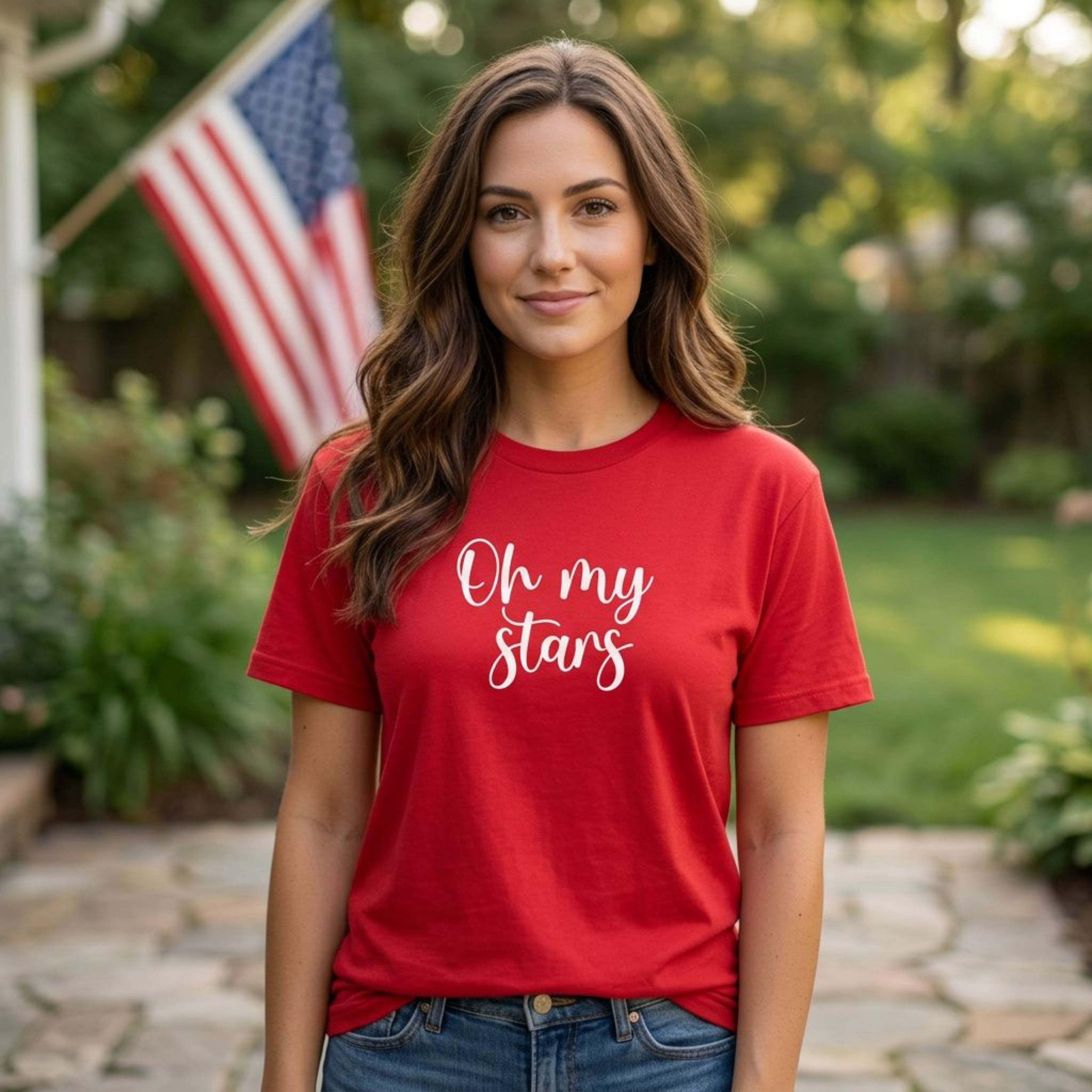 Oh My Stars CC Tee, 4th of July T-shirt for Women
