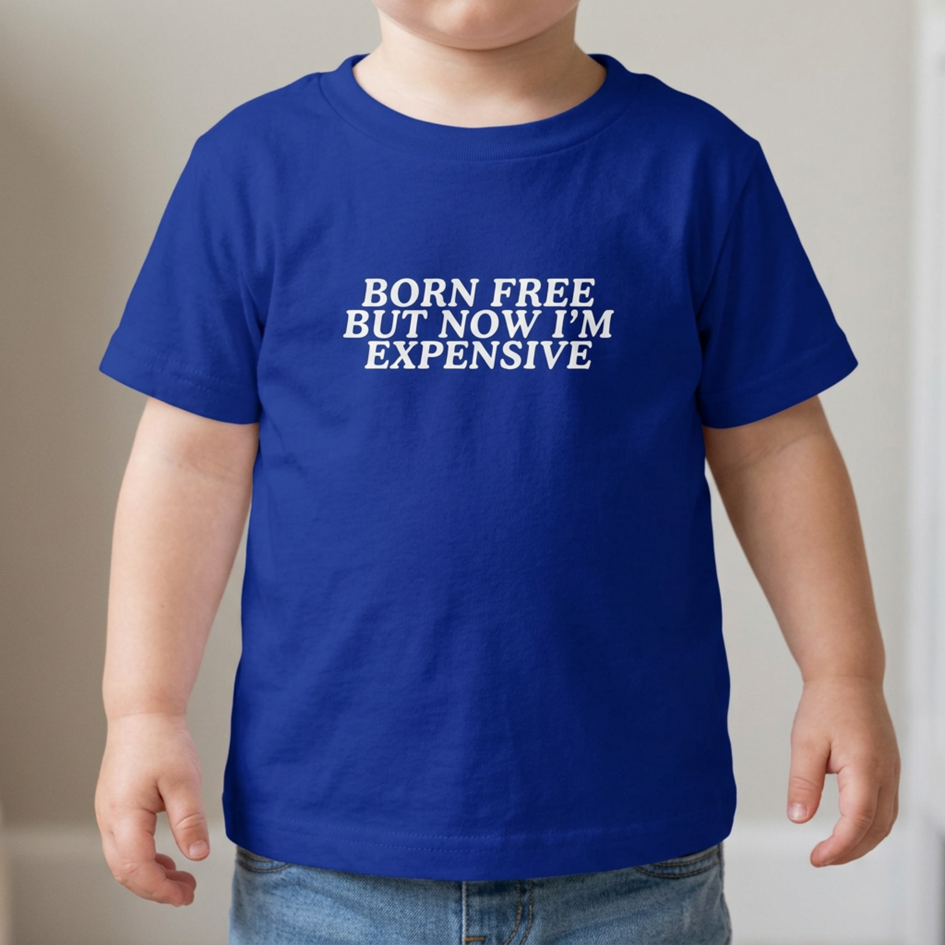 Born Free but Now I'm Expensive, Funny 4th of July Infant Fine Jersey Tee