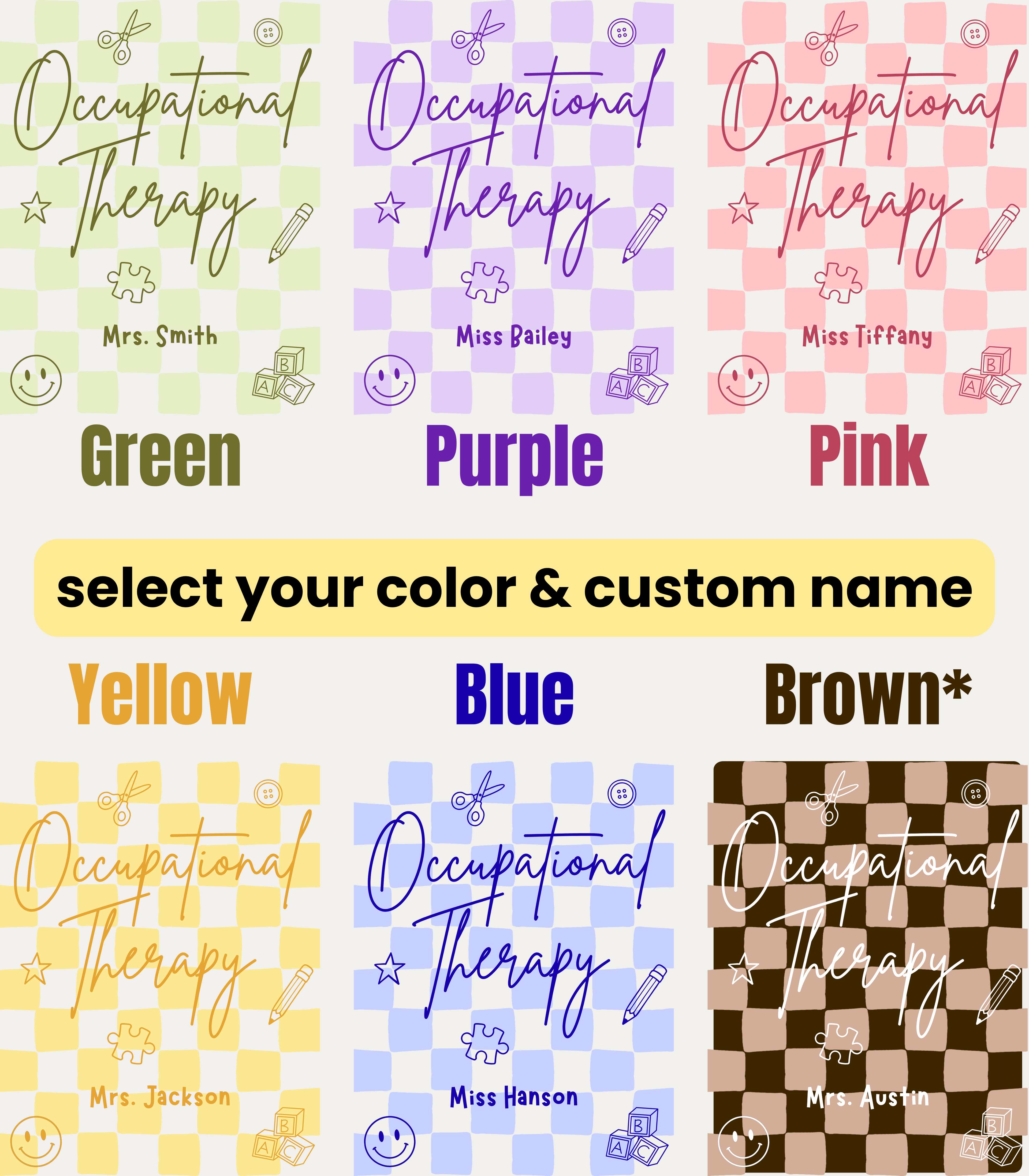 Personalized Occupational Therapy, Custom Gildan Unisex Softstyle T-Shirt