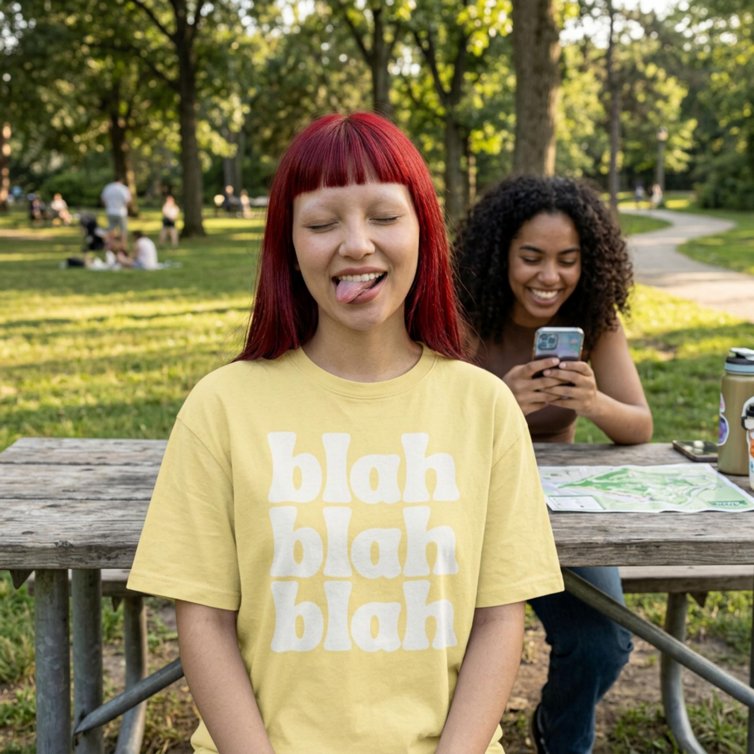 Blah Blah Blah CC Tee, Funny Comfort Colors T-shirt for Women and Teens